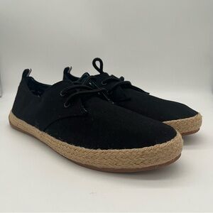 Ben Sherman black lace up canvas sneakers men’s s size 10.5 espadrilles